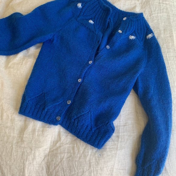 Vintage Hand Crocheted Sweater - Picture 2 of 4